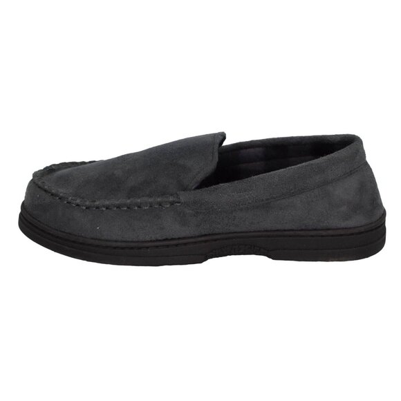 Wayland Square Slippers Mens Small 6 7 Faux Suede Memory Foam Non Slip Gray - Picture 4 of 6